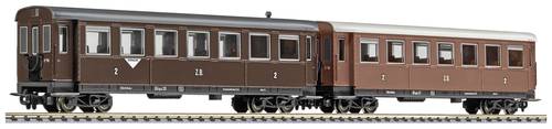 Liliput L340507 H0e 2er-Set Personenwagen B4ip/s 30 und 31, braun der Zillertalbahn Braun von Liliput