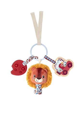 Lilliputiens - Baby Activity Rassel Jack The Lion - Mit Silikon-Zahnring, Spiegel und Rassel - In Form eines Schlüsselbundes - 25 x 20 cm - Ab 3 Monate Lilliputiens - Baby Activity Rassel Jack The Lion - Mit Silikon-Zahnring, Spiegel und Rassel - In Form eines Schlüsselbundes - 25 x 20 cm - Ab 3 Monate von Lilliputiens