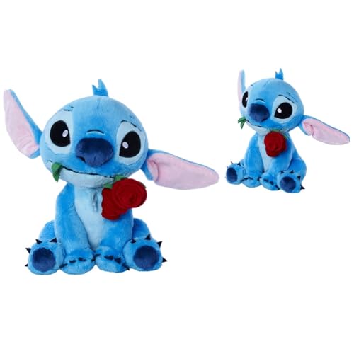 Lilo & Stitch Pluche - Met Roos - 25 cm von Lilo and Stitch