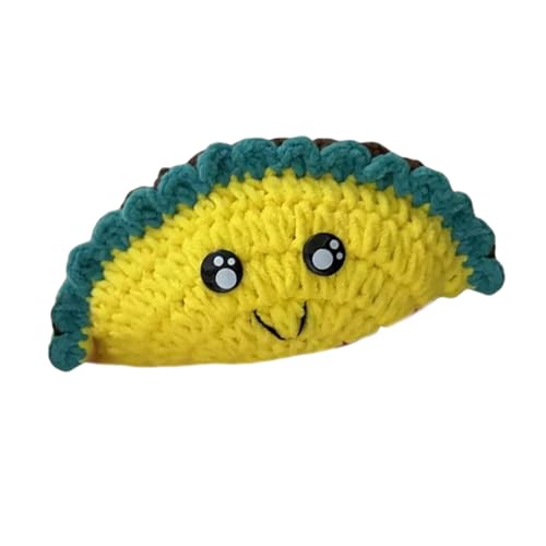 Lily Brown Handgefertigte Miniatur Häkel Tacos Puppen Emotional Unterstützendes Gestricktes Cartoon Plüschtier Zum Verschenken Ermutigung Ornament von Lily Brown