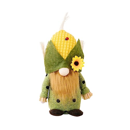 Lily Brown Harvest GNOME Corn Head Sunflowers Doll Ornament Crafts Decor Doll Supplies for Home Farmhouse Kitchen Bar Party Decor von Lily Brown