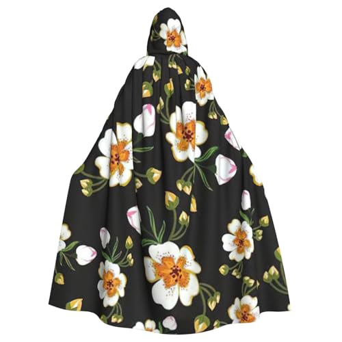 Blumenblatt (2) Unisex Erwachsene Umhang Kapuzenumhang Halloween Cosplay Hexe Kapuze Robe Vampir Partys Kostüm von LimPac