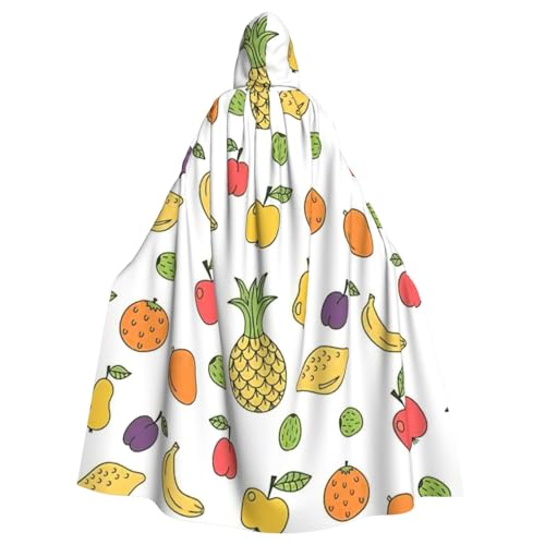 LimPac Banana Strawberry Ananas Unisex Erwachsene Kapuzenumhang Cosplay Kostüm Hexenumhang Robe für Halloween Weihnachten Party von LimPac