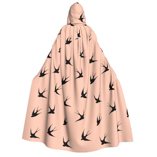 LimPac Cartoon-Vogel für Erwachsene, Halloween-Umhang, Kapuzenumhang, Hexenhaube, Robe, Unisex, Cosplay, Vampir-Partys, Kostüm von LimPac