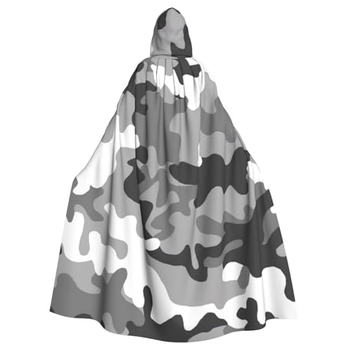 LimPac Digitaler Camouflage-Umhang mit Kapuze, Cosplay-Kostüm, Hexenumhang, Robe für Halloween, Weihnachtsfeier von LimPac