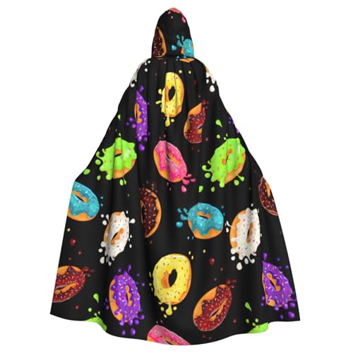 LimPac Donut Unisex Erwachsene Umhang Kapuzenumhang Halloween Cosplay Hexe Kapuze Robe Vampir Partys Kostüm von LimPac