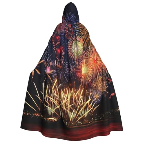 LimPac Fireworks Umhang mit Kapuze für Erwachsene, Halloween, Unisex, Cosplay-Kostüm, Vampir-Party, Hexenhaube, Robe von LimPac