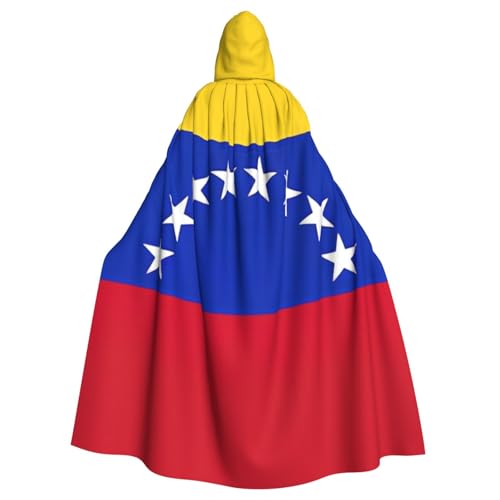 LimPac Flagge Venezuelas Unisex Erwachsene Kapuzenumhang Cosplay Kostüm Hexenumhang Robe für Halloween Weihnachten Party von LimPac