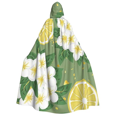 LimPac Fresh Lemon Halloween-Umhang für Erwachsene, Kapuzenumhang, Hexenhaube, Robe, Unisex, Cosplay, Vampir-Partys, Kostüm von LimPac