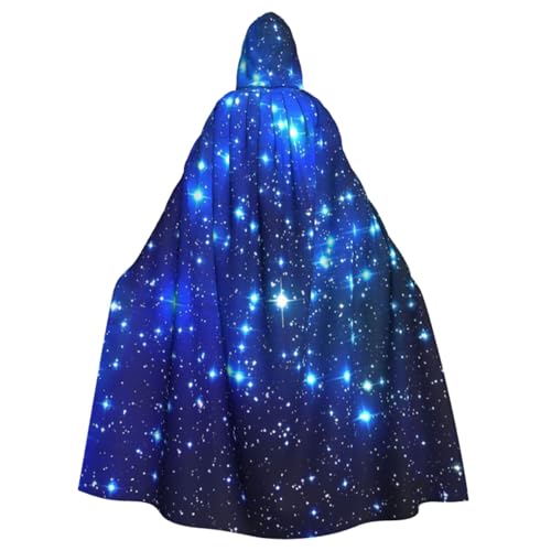 LimPac Galaxy Stars Unisex Erwachsene Kapuzenumhang Cosplay Kostüm Hexenumhang Robe für Halloween Weihnachten Party von LimPac