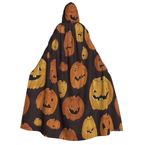 LimPac Halloween Kürbis Erwachsene Halloween Umhang Kapuzenumhang Hexe Kapuze Robe Unisex Cosplay Vampir Partys Kostüm von LimPac