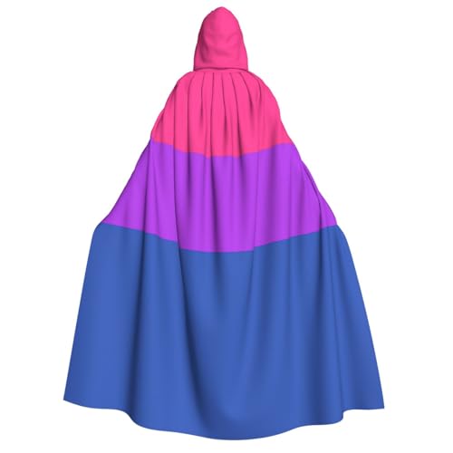 LimPac Halloween-Umhang mit Pride-Flagge, Hexenhaube, Unisex, Cosplay, Vampir-Partys, Kostüm von LimPac