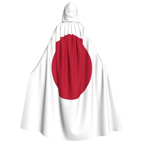 LimPac Halloween-Umhang mit japanischer Flagge für Erwachsene, Hexenhaube, Unisex, Cosplay, Vampir-Partys von LimPac