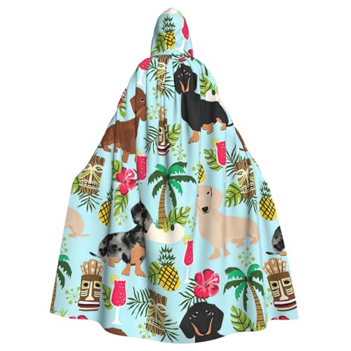 LimPac Hunde-Ananas-Umhang, Unisex, Erwachsene, mit Kapuze, Cosplay-Kostüm, Hexenumhang, Robe für Halloween, Weihnachtsfeier von LimPac