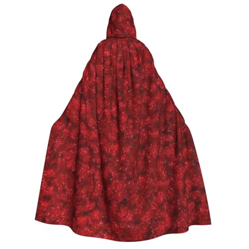 LimPac Rose repräsentiert die Liebe für Erwachsene, Halloween-Umhang mit Kapuze, Hexenhaube, Robe, Unisex, Cosplay, Vampir-Partys, Kostüm von LimPac