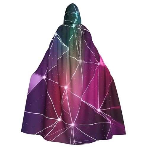 LimPac Rote Galaxie Sternbild Unisex Erwachsene Umhang Kapuzenumhang Halloween Cosplay Hexe Kapuze Robe Vampir Partys Kostüm von LimPac