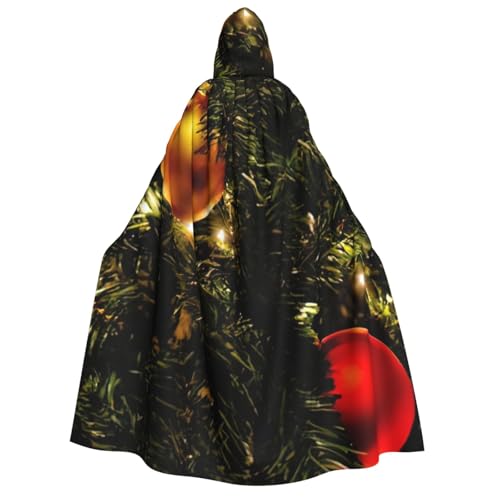 LimPac Weihnachtsbaum-Umhang für Erwachsene, Halloween-Umhang mit Kapuze, Hexenhaube, Robe, Unisex, Cosplay, Vampir-Party, Kostüm von LimPac