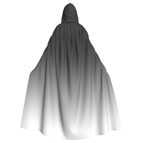 LimPac Weiß bis Schwarz Unisex Erwachsene Kapuzenumhang Cosplay Kostüm Hexenumhang Robe für Halloween Weihnachten Party von LimPac