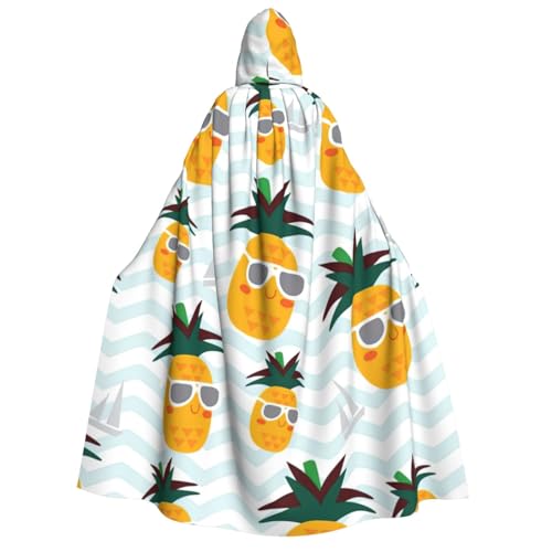 LimPac süße Ananas Erwachsene Mantel Kapuze Umhang, Halloween Unisex Cosplay Kostüm Vampir Party Hexe Kapuze Mantel von LimPac