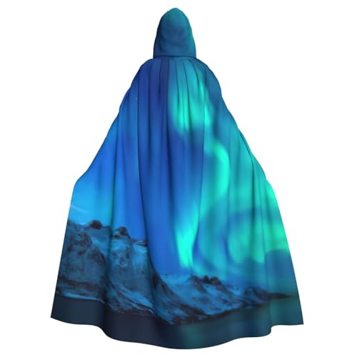 Northern Lights Unisex Erwachsene Kapuzenumhang Cosplay Kostüm Hexenumhang Robe für Halloween Weihnachten Party von LimPac