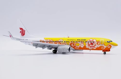 Limox JC Wings Boeing 737-800 Air China Yellow Peony Flaps Down B-5198 1:200 Modellflugzeug von Limox