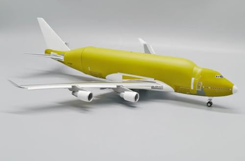 Limox JC Wings Boeing 747-400LCF House Color Bare Metal Flaps Down N747BC 1:200 Modellflugzeug von Limox