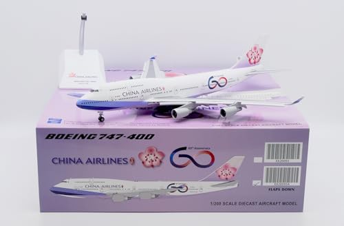 Limox XX20093A JC Wings Boeing 747-400 China Airlines 60th Anniversary B-18210 1:200 Modellflugzeug von Limox