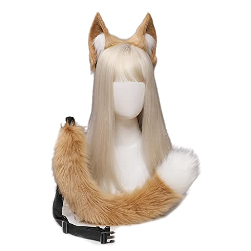 Cosplay Ohren Haar Hoop Schwanz Set Kostüm Kopfbedeckung Halloween Party Decor Liefert von Limtula