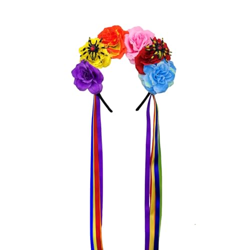 Halloween-Kopfbedeckung für Kinder und Erwachsene, Blumenspinnen, Dekoration, festliche Kopfbedeckung für verschiedene Altersgruppen, Halloween-Kostüm, Stirnbänder mit Bändern Halloween-Kopfbedeckung für Kinder und Erwachsene, Blumenspinnen, Dekoration, festliche Kopfbedeckung für verschiedene Altersgruppen, Halloween-Kostüm, Stirnbänder mit Bändern von Limtula