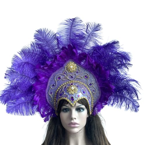 Limtula 20er Jahre Flapper Haarband für Karneval, Party, Festival, Requisiten, Federstrass, Haarband, Cosplay, Kopfbedeckung für Themenveranstaltungen von Limtula