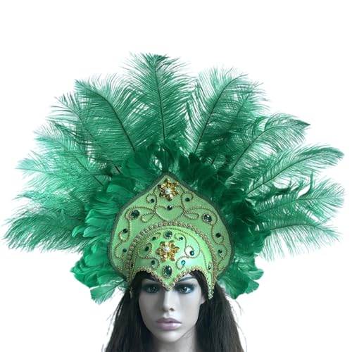 Limtula 20er Jahre Flapper Haarband für Karneval, Party, Festival, Requisiten, Federstrass, Haarband, Cosplay, Kopfbedeckung für Themenveranstaltungen von Limtula