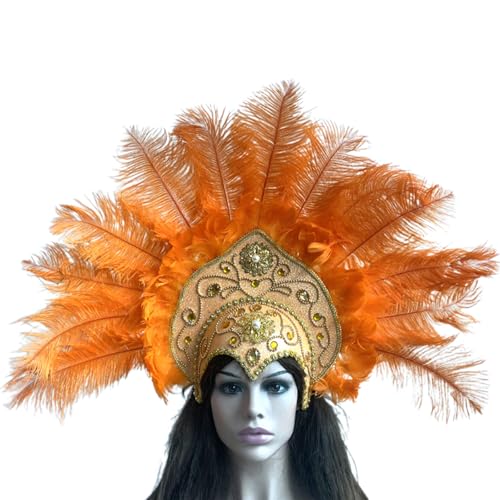 Limtula 20er Jahre Flapper Haarband für Karneval, Party, Festival, Requisiten, Federstrass, Haarband, Cosplay, Kopfbedeckung für Themenveranstaltungen von Limtula