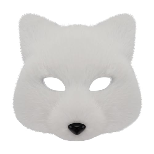 Limtula Animalfüchte Wolf Maske Halloween Party Cosplay Kostüme Requisiten Plüschkatzen Halbe Gesichtsmaske Für Karneval Limtula Animalfüchte Wolf Maske Halloween Party Cosplay Kostüme Requisiten Plüschkatzen Halbe Gesichtsmaske Für Karneval von Limtula