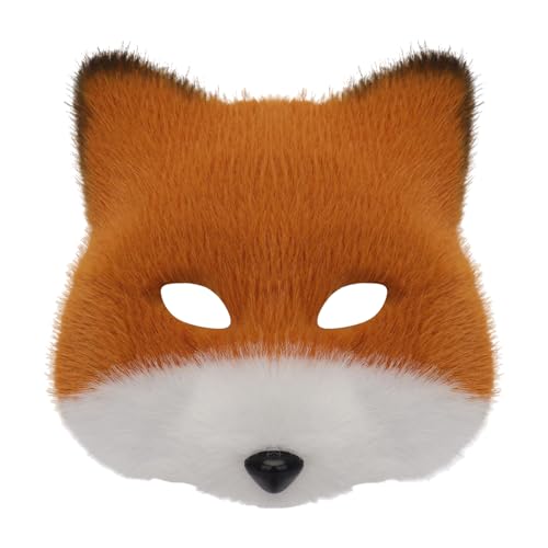 Limtula Animalfüchte Wolf Maske Halloween Party Cosplay Kostüme Requisiten Plüschkatzen Halbe Gesichtsmaske Für Karneval Limtula Animalfüchte Wolf Maske Halloween Party Cosplay Kostüme Requisiten Plüschkatzen Halbe Gesichtsmaske Für Karneval von Limtula