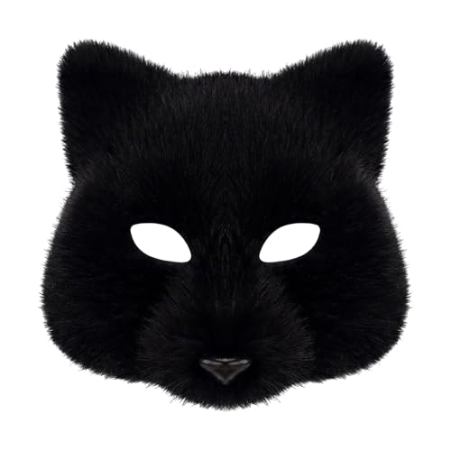 Limtula Animalfüchte Wolf Maske Halloween Party Cosplay Kostüme Requisiten Plüschkatzen Halbe Gesichtsmaske Für Karneval Limtula Animalfüchte Wolf Maske Halloween Party Cosplay Kostüme Requisiten Plüschkatzen Halbe Gesichtsmaske Für Karneval von Limtula