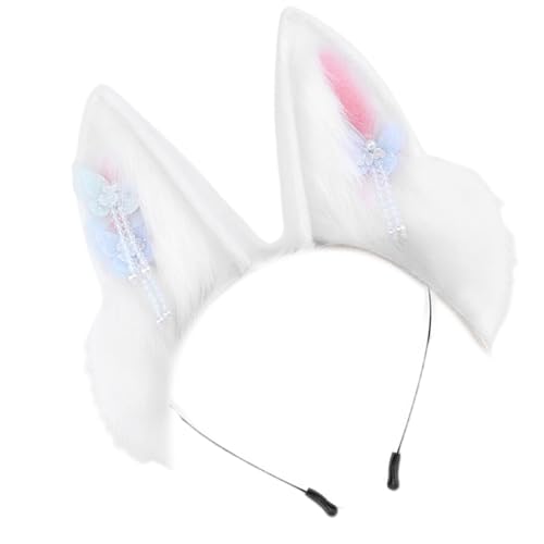 Limtula Bunnies Ohren Stirnbänder Pelzige Kaninchen Stirnband Haarzubehör Kaninchen Kopfbedeckkostüm Für Frauen Kostüm Limtula Bunnies Ohren Stirnbänder Pelzige Kaninchen Stirnband Haarzubehör Kaninchen Kopfbedeckkostüm Für Frauen Kostüm von Limtula