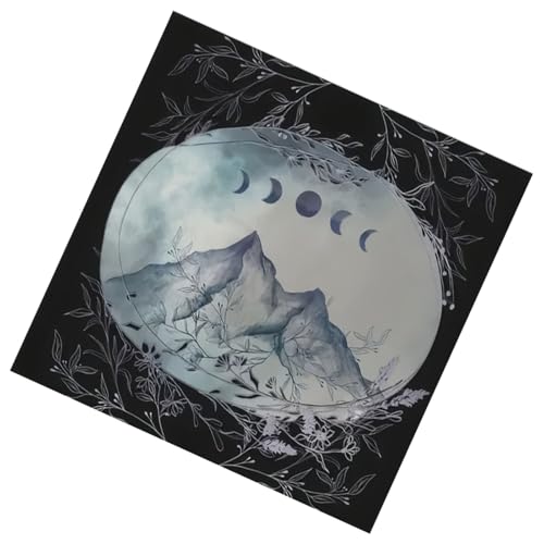 Limtula Divinations Tischdecke Moon Mountain Astrologie Tarotkarte Tischdecke Altars Stoff Göttlichkeit Brettspiel Accessoire von Limtula