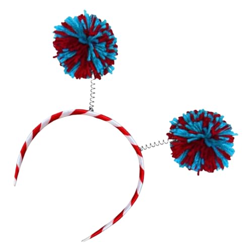 Limtula Haarreif mit pelzigen Pompons für Festivals, Versammlungen, patriotischer Haarreif, Party-Zubehör für Unabhängigkeitstage, Feiern, Frauen, Festival-Zubehör Limtula Haarreif mit pelzigen Pompons für Festivals, Versammlungen, patriotischer Haarreif, Party-Zubehör für Unabhängigkeitstage, Feiern, Frauen, Festival-Zubehör von Limtula