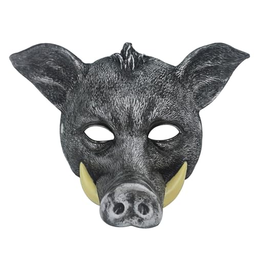 Limtula Halloween Wildschwein Tier Wildschwein Halloween Vollgesicht für Halloween Maskerade Karneval Cosplay Party von Limtula