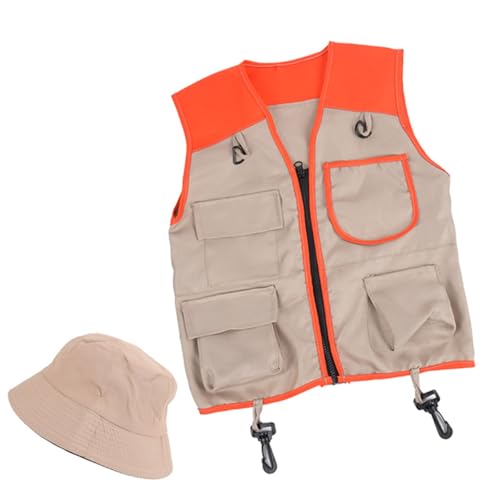 Limtula Kinder-Set mit Safaris-Weste, Hut für 4–6 Jahre alte Jungen, Mädchen, Kinder, Safaris-Kostüme, STEM, Outdoor-Entdecker-Kits, Outdoor-Erkundung Limtula Kinder-Set mit Safaris-Weste, Hut für 4–6 Jahre alte Jungen, Mädchen, Kinder, Safaris-Kostüme, STEM, Outdoor-Entdecker-Kits, Outdoor-Erkundung von Limtula