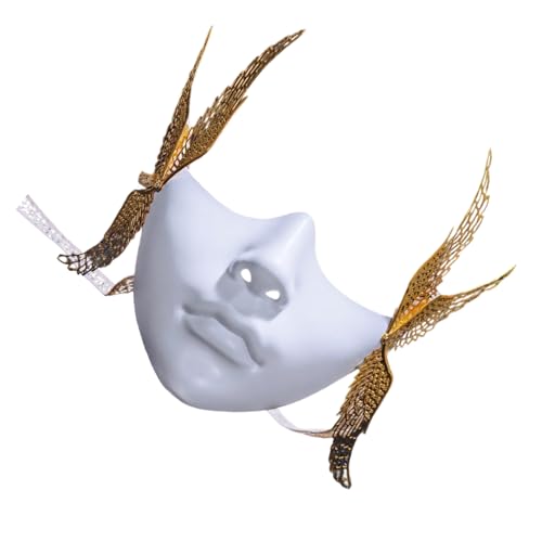 Limtula Mechanisch mit Flügeln, Maskerade, halbes Gesicht, Halloween, Cosplay, Zubehör für Damen und Herren, Maskerade, Cosplay, bequem Limtula Mechanisch mit Flügeln, Maskerade, halbes Gesicht, Halloween, Cosplay, Zubehör für Damen und Herren, Maskerade, Cosplay, bequem von Limtula