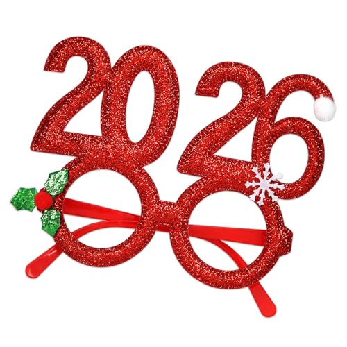 Limtula Merry Christmas Brillenrahmen Weihnachten Kostüm Brille ohne Gläser Partyzubehör 2026 Damen Herren Merry Frames Limtula Merry Christmas Brillenrahmen Weihnachten Kostüm Brille ohne Gläser Partyzubehör 2026 Damen Herren Merry Frames von Limtula