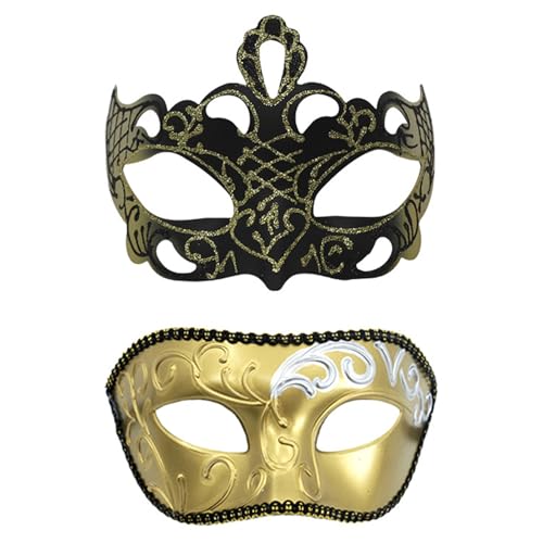 Limtula Paar-Maskerade für Damen und Herren, Halloween, halbes Gesicht, Auge für Hochzeit, Abschlussball, Gesicht Limtula Paar-Maskerade für Damen und Herren, Halloween, halbes Gesicht, Auge für Hochzeit, Abschlussball, Gesicht von Limtula