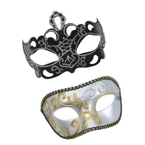 Limtula Paar-Maskerade für Damen und Herren, Halloween, halbes Gesicht, Auge für Hochzeit, Abschlussball, Gesicht Limtula Paar-Maskerade für Damen und Herren, Halloween, halbes Gesicht, Auge für Hochzeit, Abschlussball, Gesicht von Limtula