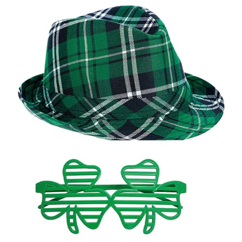 Limtula Patricks Day Outfits Zubehör Irish Festival Kleidung Mit Hut Halskette Tasche Bowtie Exile Für Brillen Festival Zubehör Grün Limtula Patricks Day Outfits Zubehör Irish Festival Kleidung Mit Hut Halskette Tasche Bowtie Exile Für Brillen Festival Zubehör Grün von Limtula