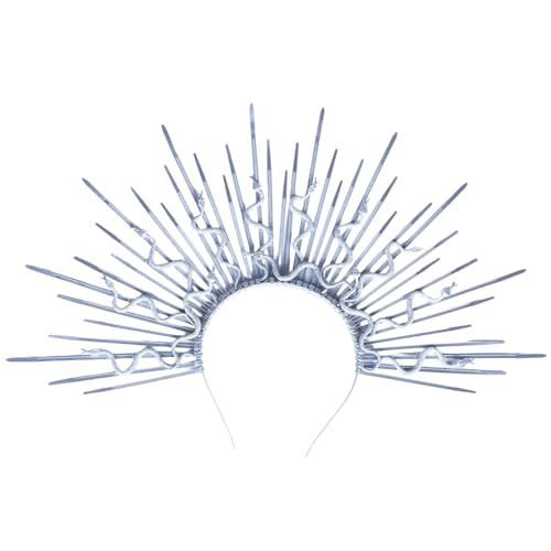 Limtula Schlangen-Haarreif, dunkles Punk, Halloween-Kostüm, Kopfschmuck, verstellbar, künstlerisches Punk-Stirnband, einzigartiges Gothic-Haar-Accessoire Limtula Schlangen-Haarreif, dunkles Punk, Halloween-Kostüm, Kopfschmuck, verstellbar, künstlerisches Punk-Stirnband, einzigartiges Gothic-Haar-Accessoire von Limtula