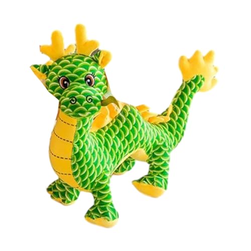 Limtula Schönes Drachen Plüschtier Traditionelle Drachenform Puppen Cartoon 3D Neujahrsdekoration Frühlingsfest Geschenk von Limtula