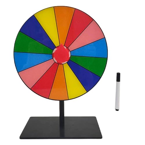 Limtula Tabletop Preis Plattentable Löschen Wiederverwendbares Fortunes Wheel Fortunes Party Turn Plate Wheel Prize Spinnings Spiel Enduring von Limtula