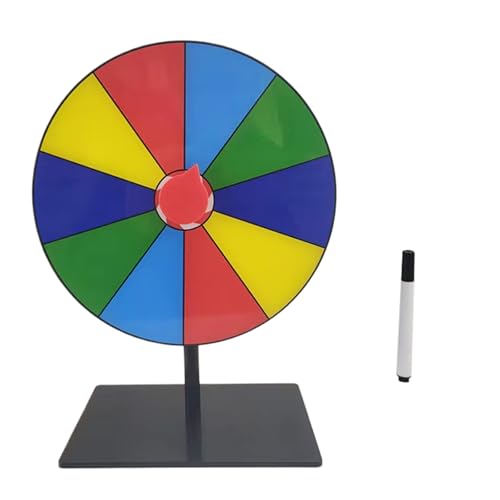 Limtula Tabletop Preis Plattentable Löschen Wiederverwendbares Fortunes Wheel Fortunes Party Turn Plate Wheel Prize Spinnings Spiel Enduring von Limtula