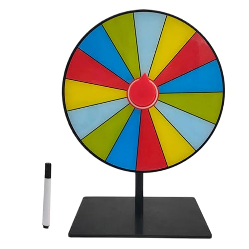 Limtula Tabletop Preis Plattentable Löschen Wiederverwendbares Fortunes Wheel Fortunes Party Turn Plate Wheel Prize Spinnings Spiel Enduring von Limtula